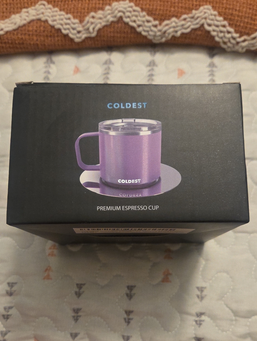 4 Oz Coldest Premium Espresso Cup - Saturns Moon Purple